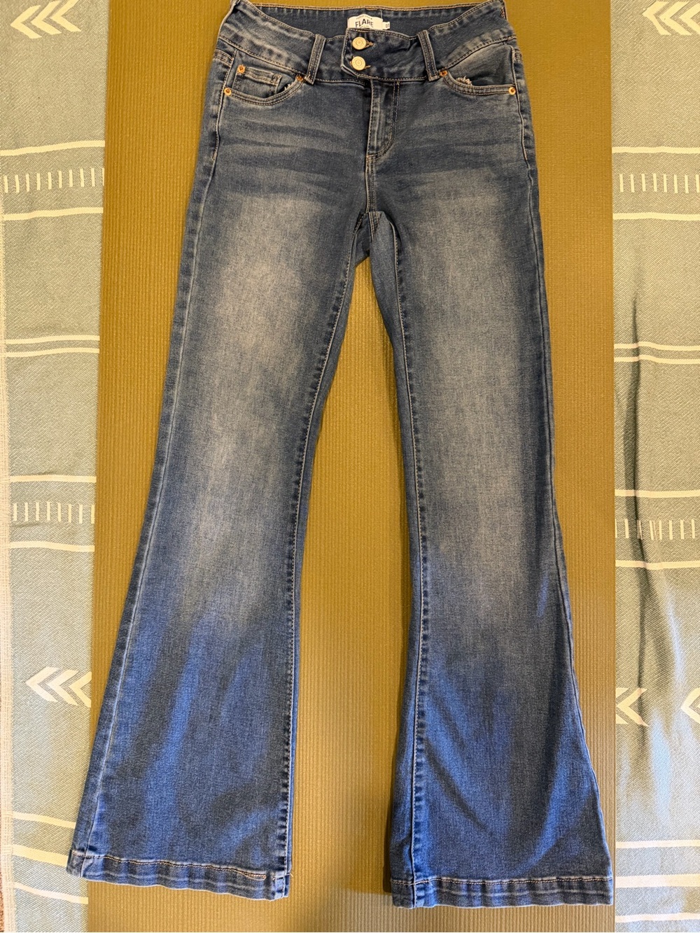 refuge Blue Flare Jeans